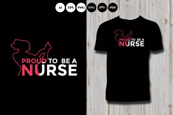 Nurse Typography Apparel: Graphics for T-Shirt Designs