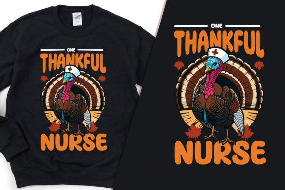 One Thankful Nurse Graphics for T-Shirt Designs