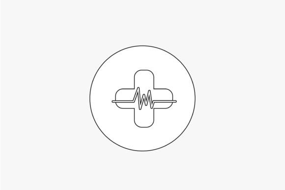 Outline Nurse Medical Simple 7: Graphics & Icons