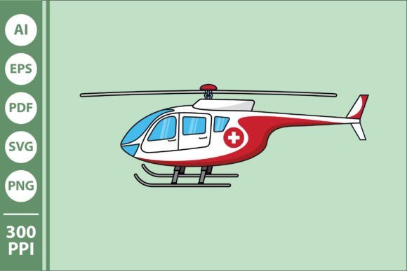 Review: Red Medical Evacuation Helicopter Vector for Embroidery