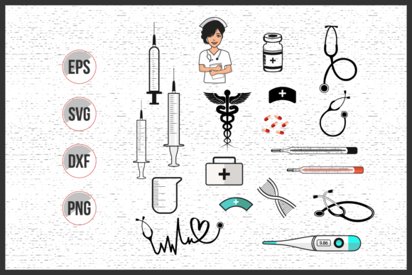 Reviewing the 18 Medical Elements Vector Set for Embroidery