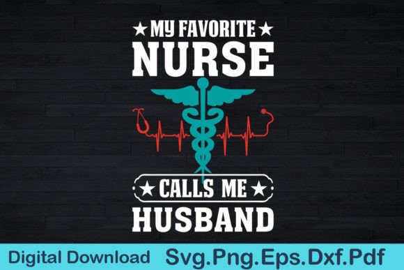 Vintage Nurse Husband Graphics for T-Shirt Designs