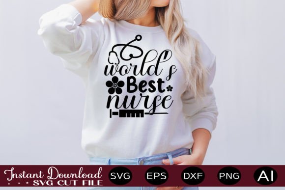 World s Best Nurse-01: Graphics for T-Shirt Designs